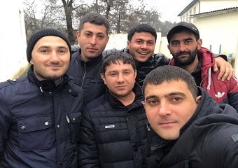 Şəkildə soldan: Ziya, Bəhruz, Qoşqar, Nazim, Fəqan, Zamin